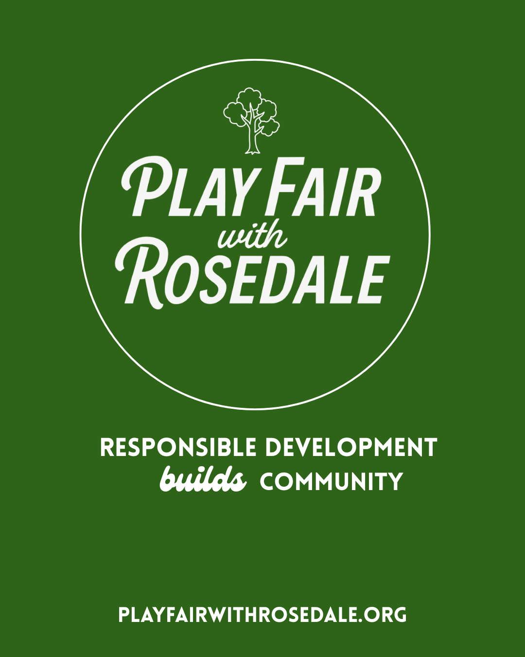 Play Fair with Rosedale main logo